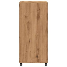 Berkfield Home Rolling¬†Cabinet Artisian Oak 55x40x91 cm Engineered Wood in Brown - Size: 55 x 40 x 91 cm - thumbnail 5