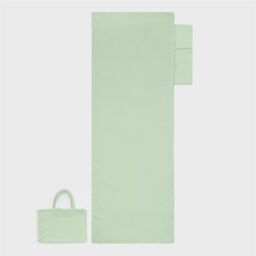 OHS Beach Towel Bag Microfibre Quick Dry Absorbent Bath Large Travel Spa in Pale Green - thumbnail 4