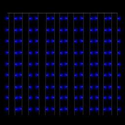 Berkfield Home LED Curtain Fairy Lights 3x3m 300 LED Blue 8 Function - thumbnail 6