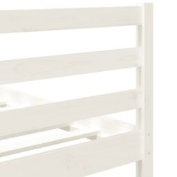 Berkfield Home Bed Frame White 90x190 cm Single Solid Wood - thumbnail 6