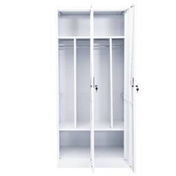 Berkfield Home Wardrobe White 80x50x180 cm Steel - Size: 80 x 50 x 180 cm - thumbnail 6