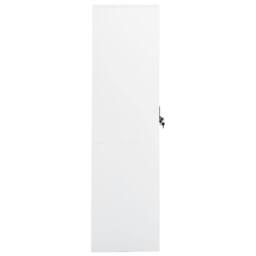 Berkfield Home Wardrobe White 80x50x180 cm Steel - Size: 80 x 50 x 180 cm - thumbnail 3