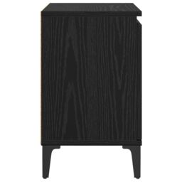 Berkfield Home Black Oak Nightstand Black oak Engineered wood 40 x 30 x 50 cm - thumbnail 7
