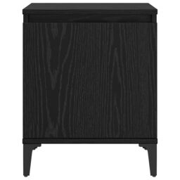 Berkfield Home Black Oak Nightstand Black oak Engineered wood 40 x 30 x 50 cm - thumbnail 6
