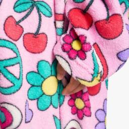 OHS Kids Positive Vibes TV Blanket Coral Fleece Wearable Throw - thumbnail 2