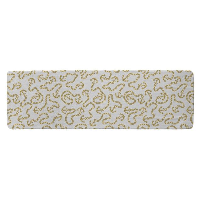Benjamin Tate Design Anchor & Chains Runner Rug in Natural - Size: 67 cm x 230 cm - image 1