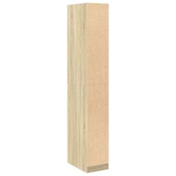 Berkfield Home Wardrobe Sonoma Oak 30x50x200 cm Engineered Wood in Brown - Size: 30 x 50 x 200 cm - thumbnail 6
