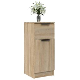 Berkfield Home Sideboards 2 pcs Sonoma Oak 30x30x70 cm Engineered Wood in Brown - Size: 30 x 30 x 70 cm - thumbnail 4