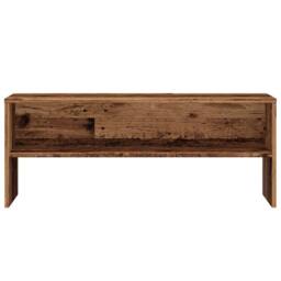 Berkfield Home TV Cabinet Old Wood 100x40x40 cm Engineered Wood in Brown - Size: 100 x 40 x 40 cm - thumbnail 4