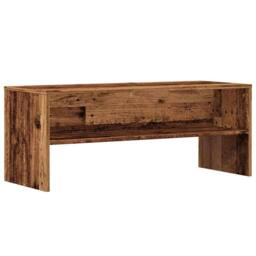 Berkfield Home TV Cabinet Old Wood 100x40x40 cm Engineered Wood in Brown - Size: 100 x 40 x 40 cm - thumbnail 3