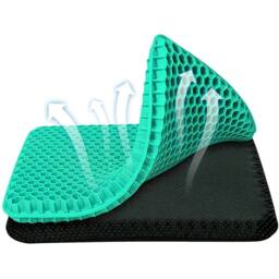 NESTLUNE el Seat Cushion Pain Pressure Relief Office Car in Green - Size: 120 cm x 135 cm