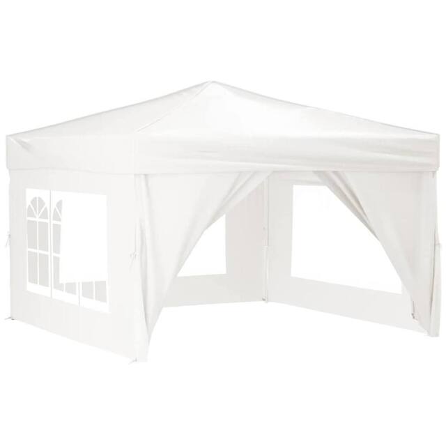 Berkfield Home Folding Party Tent with Sidewalls White 3x3 m - image 1