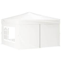 Berkfield Home Folding Party Tent with Sidewalls White 3x3 m - thumbnail 3