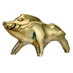 baccarat Zodiac Crystal 2019 The Year of The Pig Gold Figurine - Size: 1 Pack - thumbnail 3