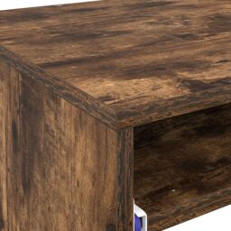 Berkfield Home Computer Desk Smoked oak Particle board Compact Simple in Brown - thumbnail 8