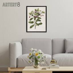"Artery8 New Zealand Kohuhu & Karo Plant Featon Framed Canvas Wall Art Print in Beige - Size: W24"" x H32""" - thumbnail 3