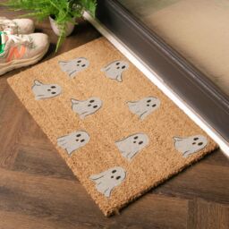Artsy Mats Ghost Pattern Coir Doormat (60 x 40cm) in Brown - Size: 40 x 60 cm - thumbnail 2