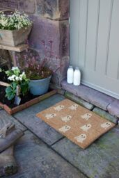 Artsy Mats Ghost Pattern Coir Doormat (60 x 40cm) in Brown - Size: 40 x 60 cm - thumbnail 6