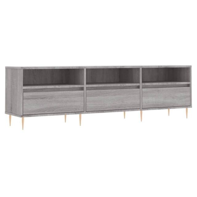 Berkfield Home TV Cabinet Grey Sonoma 150x30x44.5 cm Engineered Wood - image 1