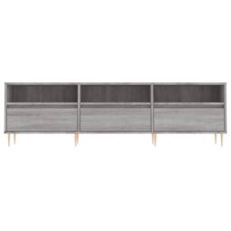 Berkfield Home TV Cabinet Grey Sonoma 150x30x44.5 cm Engineered Wood - thumbnail 5