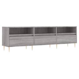 Berkfield Home TV Cabinet Grey Sonoma 150x30x44.5 cm Engineered Wood - thumbnail 1