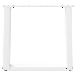 Berkfield Home Coffee Table Legs U-Shaped 2 pcs White 50x(42-43) cm Steel - thumbnail 5