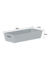 Wham Plastic Studio Basket 2.01 Rectangular in Grey - thumbnail 4