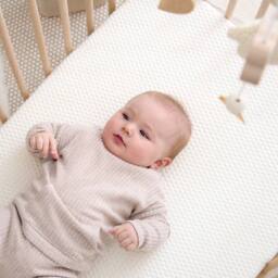 The Tiny Bed Company Premium Foam Cot Mattress To Fit SnüzKot 117 x 68cm in White - thumbnail 2
