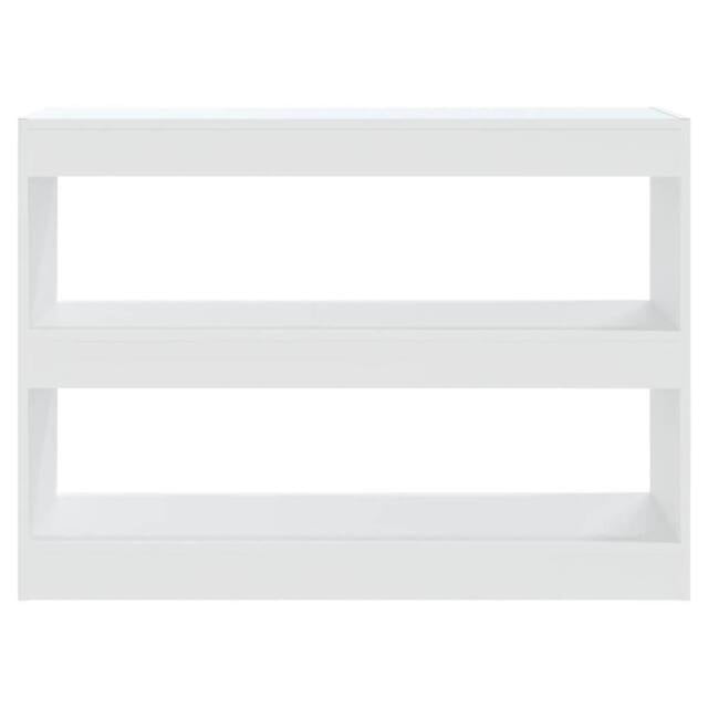 Berkfield Home Classic Book Cabinet/Room Divider White 100x30x72 cm - Size: 100 x 30 x 72 cm - image 1
