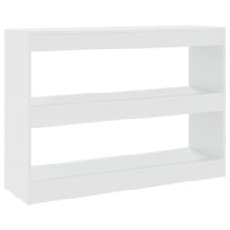 Berkfield Home Classic Book Cabinet/Room Divider White 100x30x72 cm - Size: 100 x 30 x 72 cm - thumbnail 3