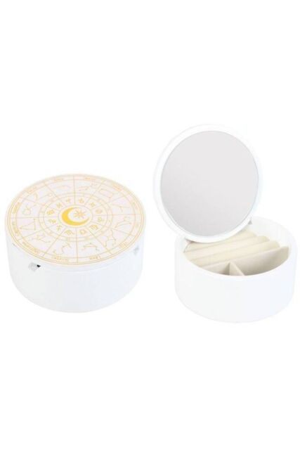 KDMD Astrology Wheel Jewellery Storage Box in White - image 1