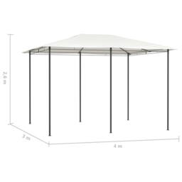 Berkfield Home Gazebo 3x4x2.6 m Cream 160 g/m ² - thumbnail 4