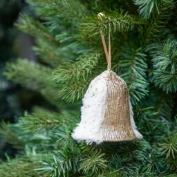 Shatchi 12cm Gold Bell - Christmas Hanging Decoration - thumbnail 4