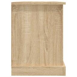 Berkfield Home TV Cabinet Sonoma Oak 99.5x35.5x48 cm Engineered Wood in Light Oak - thumbnail 7