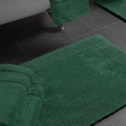 Allure Bath Fashions Elegance Reversible Heavyweight Bath Mat in Dark Green - thumbnail 2