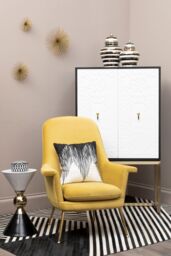Orsina Bosie Safira Small Black & White Hair on Leather Rug - thumbnail 2