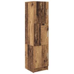 Berkfield Home Brown Sideboard Old wood Wood veneer Compact Brown Sideboard - thumbnail 2