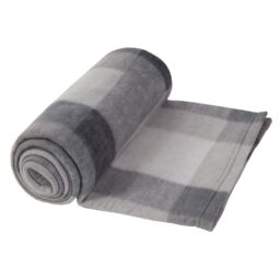 OHS Pack of 10 Printed Fleece Blanket Throw in Light Grey - Size: 120 cm x 150 cm - thumbnail 2