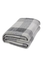 OHS Pack of 10 Printed Fleece Blanket Throw in Light Grey - Size: 120 cm x 150 cm - thumbnail 1