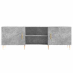 Berkfield Home TV Cabinet Concrete Grey 150x30x50 cm Engineered Wood - Size: 150 x 30 x 50 cm - thumbnail 5