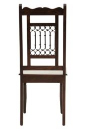 Orsina Dark Sheesham Wood Dining Chair, Vintage Kitchen Chair for Dining, Wooden Dining Table Chair, Dining Chair in Brown - thumbnail 5