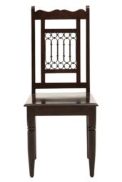 Orsina Dark Sheesham Wood Dining Chair, Vintage Kitchen Chair for Dining, Wooden Dining Table Chair, Dining Chair in Brown - thumbnail 7