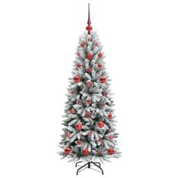 Berkfield Home Artificial Christmas Tree with 150 LEDs White 53 x 53 x 120 cm - thumbnail 4