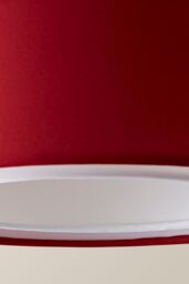 ValueLights Sophia Small 26cm Drum Easy Fit Ceiling Light Lamp Shade with Bulb in Red - Size: 10 inches - thumbnail 4
