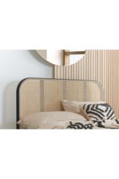 Birlea Rattan Bed Frame Margot Bedstead in Black - Size: King - thumbnail 3