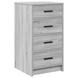 Berkfield Home 3 Piece Dressing Table Set with LED in Grey Sonoma Engineered Wood - thumbnail 6