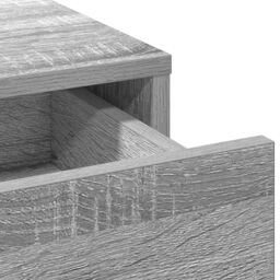 Berkfield Home 3 Piece Dressing Table Set with LED in Grey Sonoma Engineered Wood - thumbnail 8