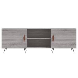 Berkfield Home TV Cabinet Grey Sonoma 150x30x50 cm Engineered Wood - Size: 150 x 30 x 50 cm - thumbnail 5