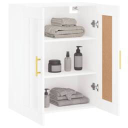 Berkfield Home Wall Mounted Cabinet White 69.5x34x90 cm Engineered Wood - thumbnail 5
