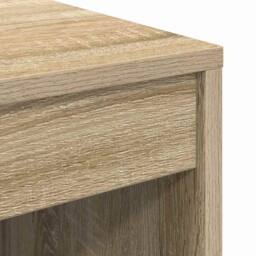 Berkfield Home Computer Desk Sonoma oak Particle board 60 x 50 x 76 cm in Light Tan - thumbnail 8